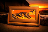 Moving sand art picture - Sandscape - Sand Art = Sand Picture - Sunset Orange