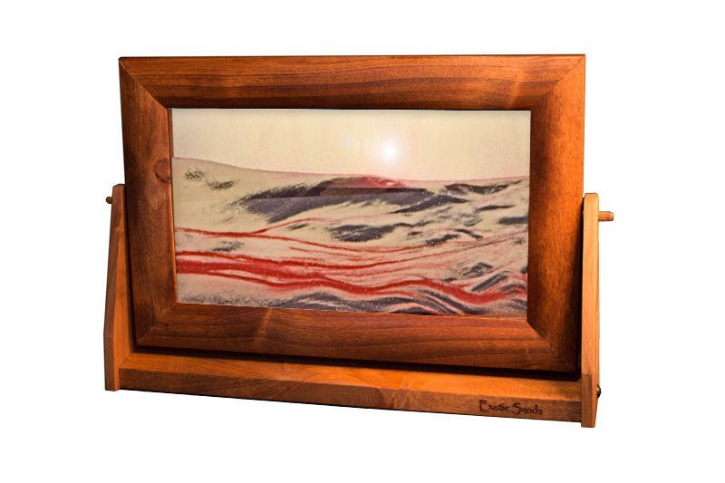 Moving Sand Art Picture - LG Alder Wood - Volcanic Clear - Exotic Sands