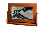 Exotic Sands - Moving Sand Art Picture - LG Alder Wood Arctic Clear - Framed