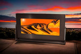 Exotic Sands - Sifting Liquid Sand Picture - Medium Black Aluminum Frame - Sunset Orange Liquid - Handmade Gift USA
