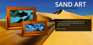 Moving Sand Art Picture - Large and Medium Alder Wood - Exotic Sands website