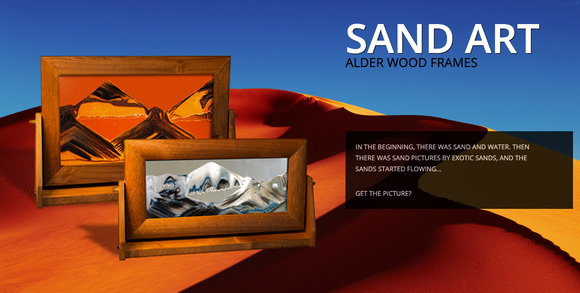 Moving Sand Art Picture Frames - Liquid Sand in Glass