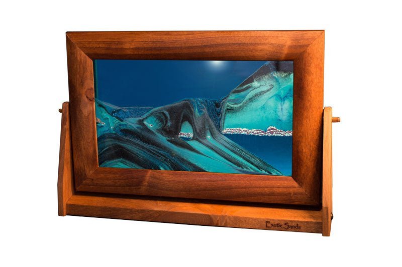 Moving Sand Art Picture - LG Alder Wood Blue- Exotic Sands