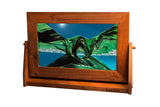 Moving Sand Art Picture - LG Alder Wood Turquoise - Exotic Sands